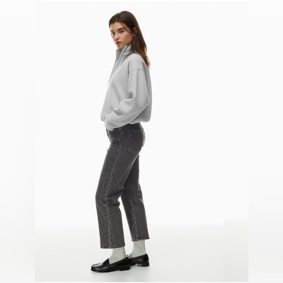 Levi's Ribcage High-Rise Straight Soda spring black Jeans sz 27 and 27 long - Picture 2 of 12